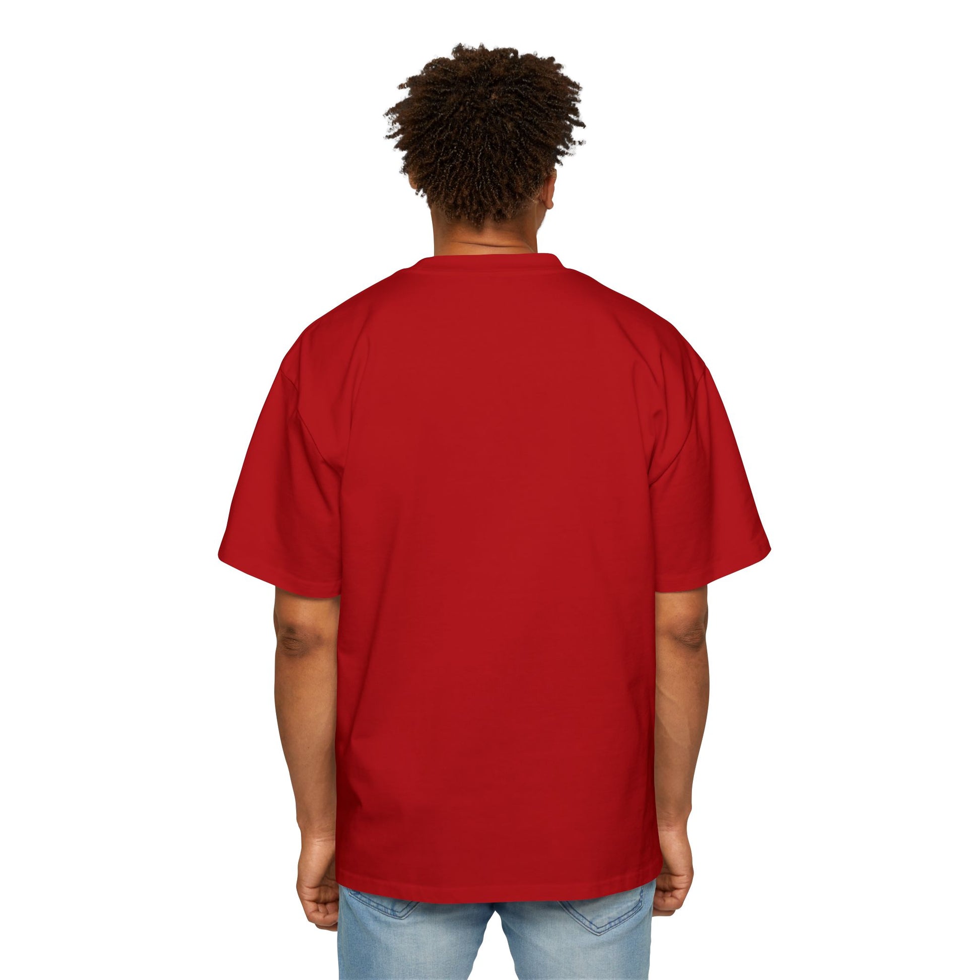Westside Script Oversized Tee in Victory Red